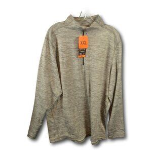 НI-ТЕС Grey MEN'S PERFORMANCE 1/4 ZIP Shirt / Sweatshirt Size: XXL NWT